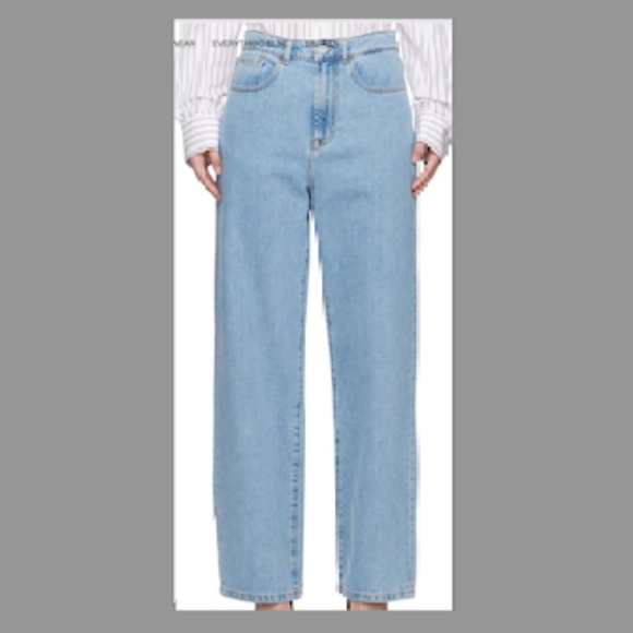NWT ROHE Straight leg high waisted jeans (Size 28)